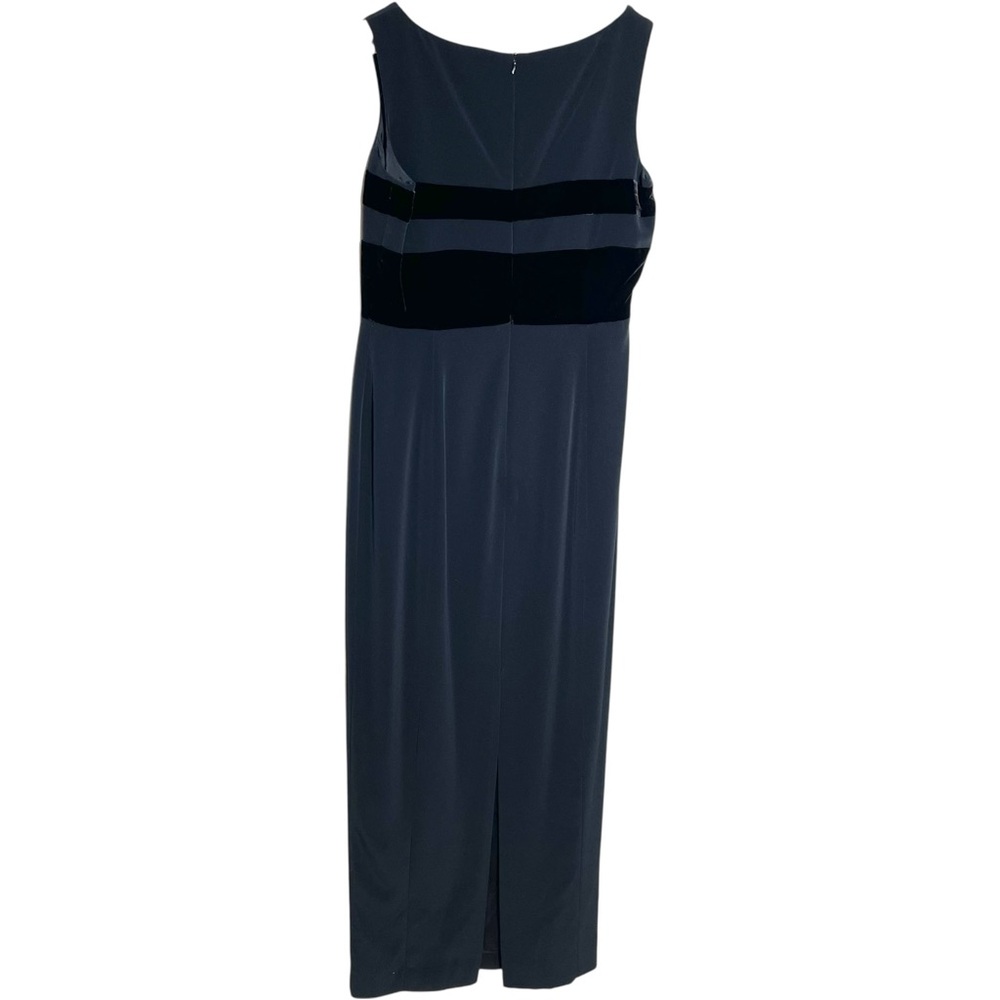 Jones New York Evening Line- Black on Black Midi Lovely Holiday Dress